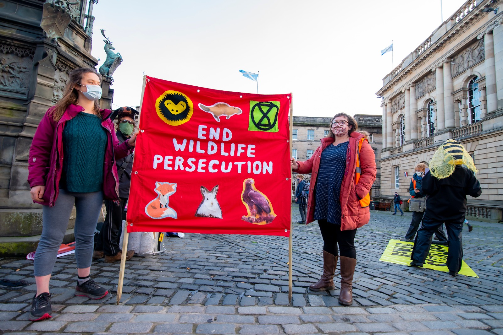 XR Scotland Wildlife Vigil Banner